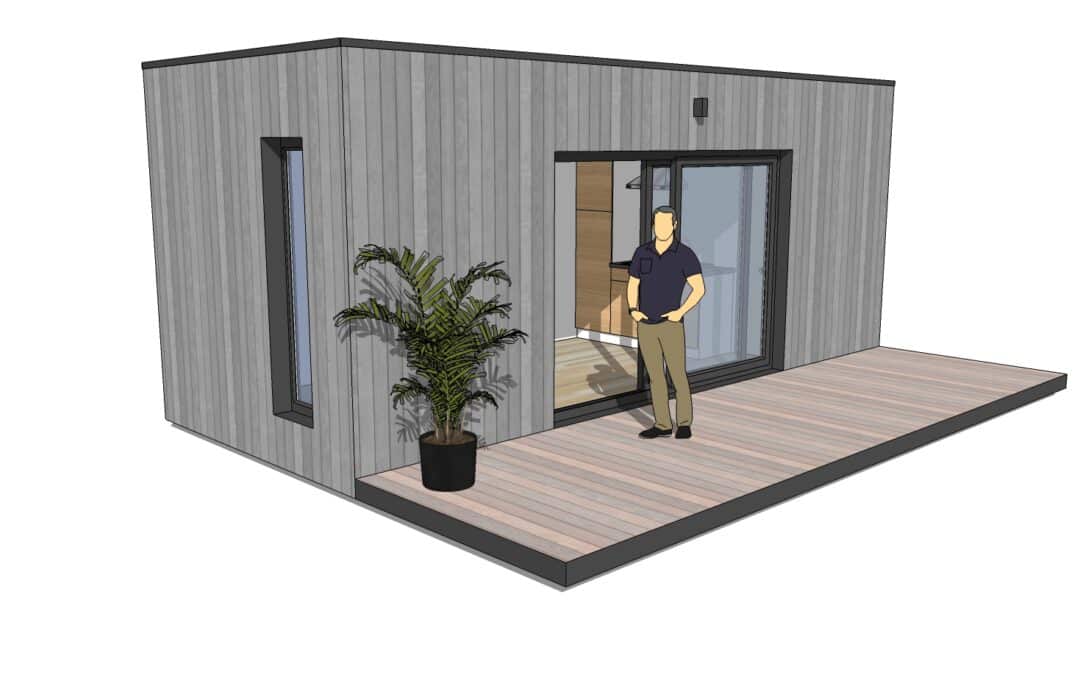 plan studio de jardin 20m2 vue ext